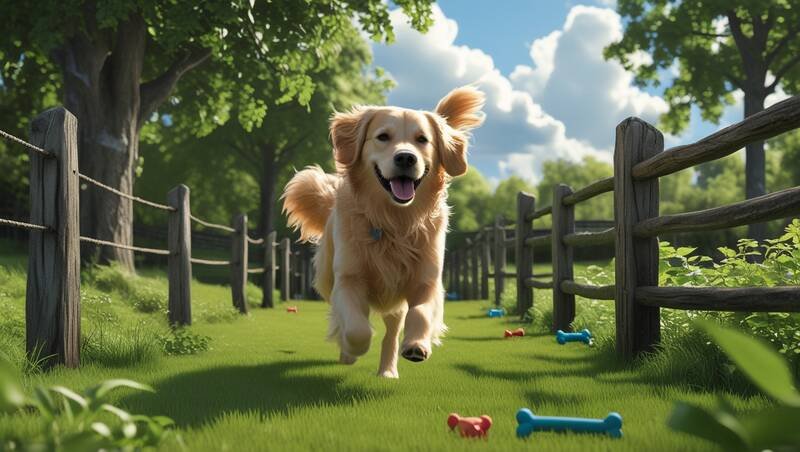 Turvallinen ja viihtyisä piha koiralle